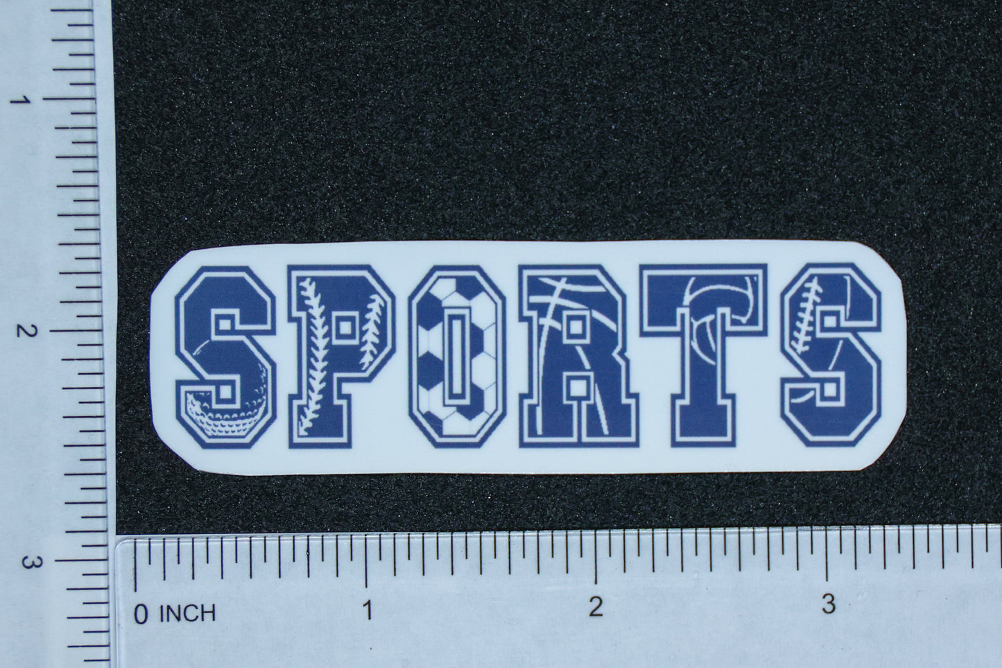 STICKER - SPORTS Black and white sticker
