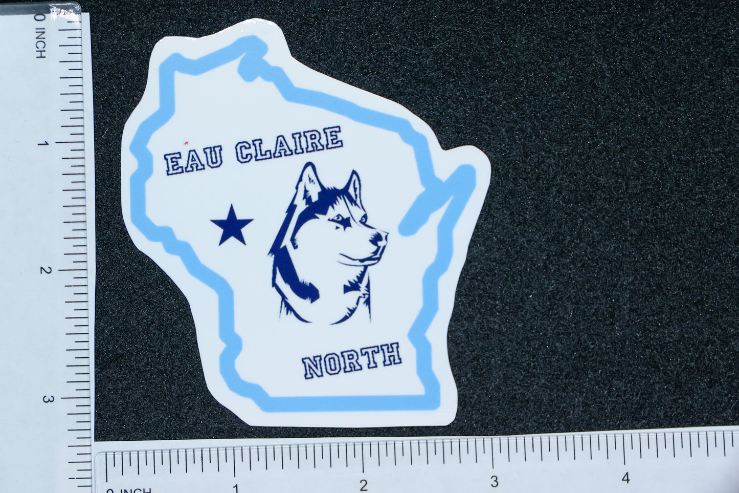 NEW STICKER - Eau Claire North Wisconsin Outline