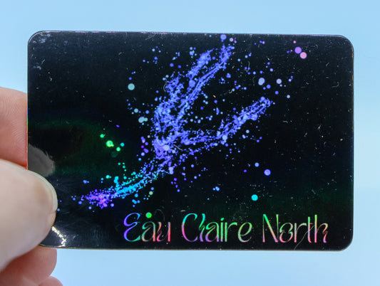 STICKER -- Eau Claire North holographic sticker