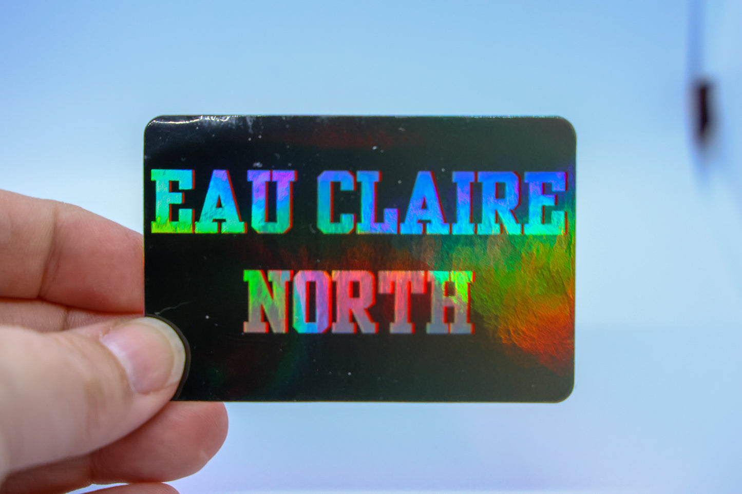 STICKER --Eau Claire North holographic vinyl