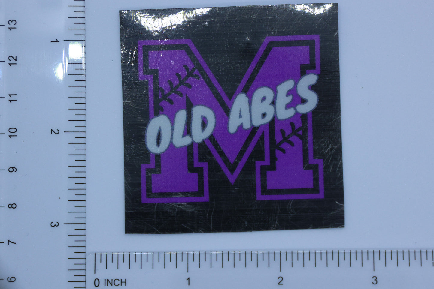 NEW STICKER -- Eau Claire Memorial Old Abes Baseball/Softball holographic vinyl sticker