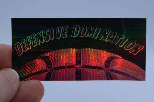 STICKER -- Basketball 'Defensive Domination' vinyl sticker