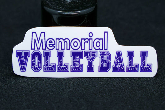 NEW STICKER - Eau Claire Memorial volleyball vinyl sticker