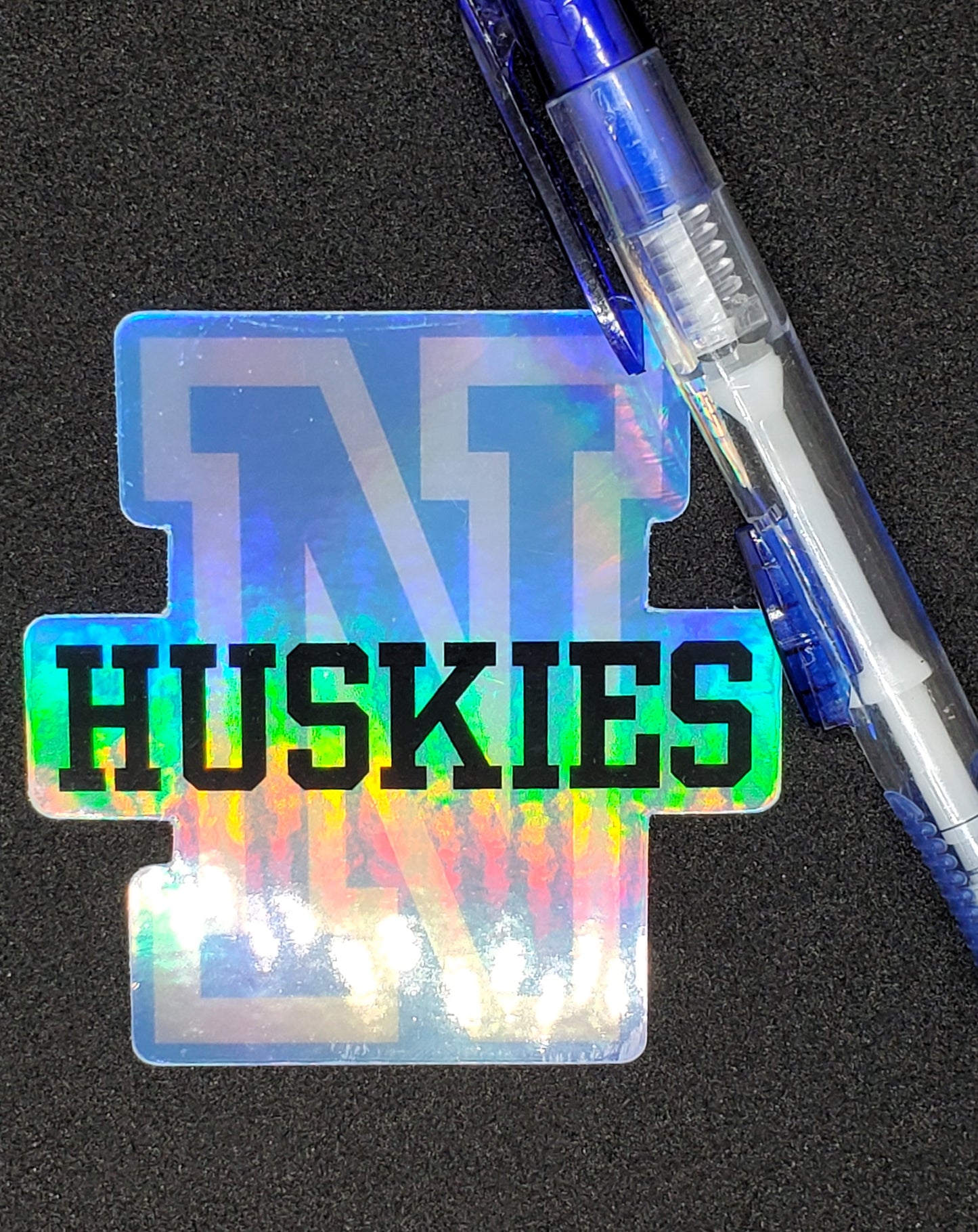 STICKER -- Eau Claire North Huskies holographic sticker